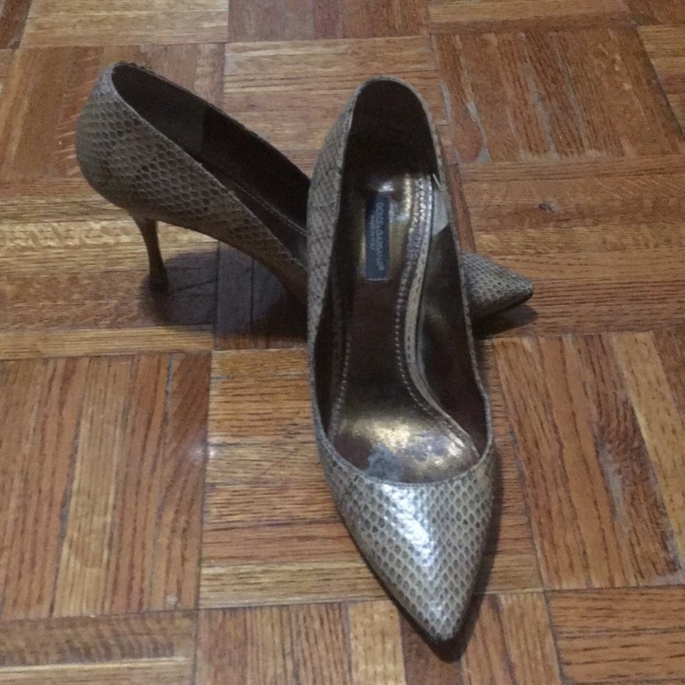 Python Dolce and Gabbana Pumps